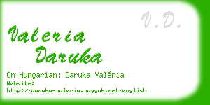 valeria daruka business card